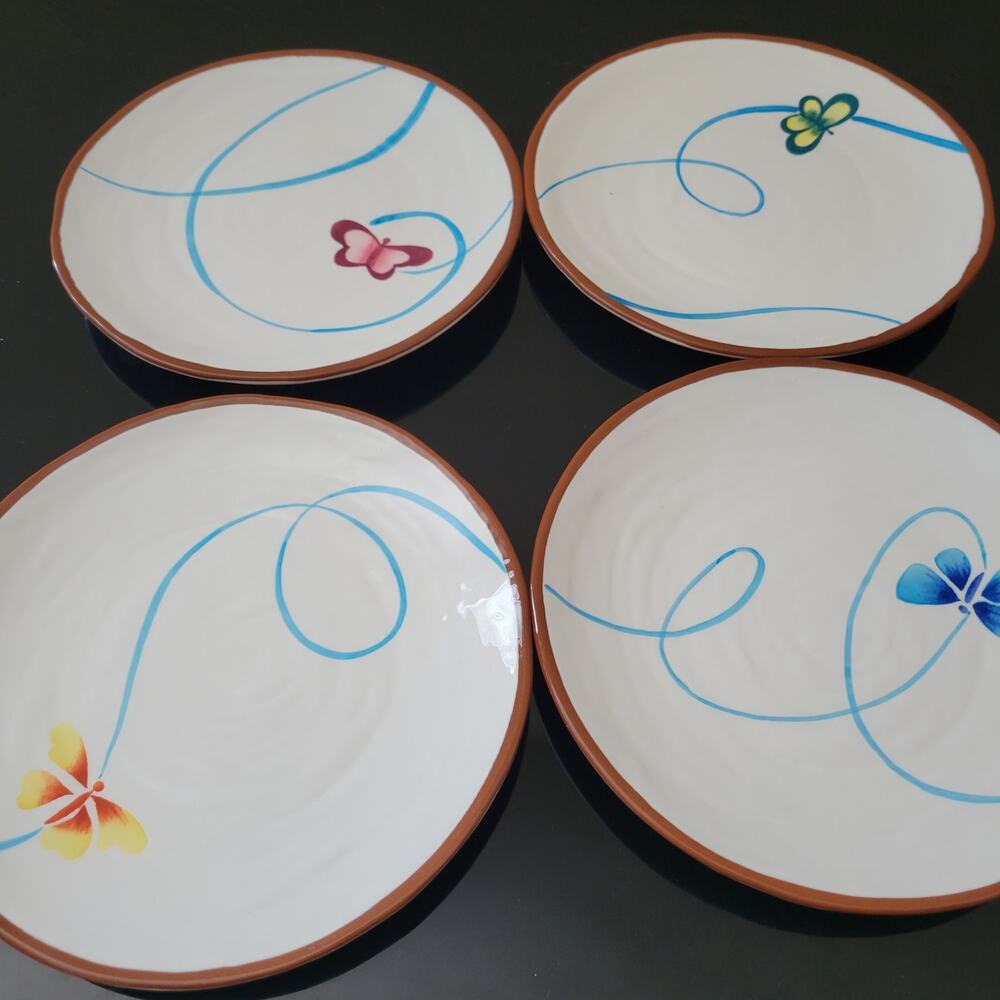 Williamsburg by Artland Plates Butterfly‎ Breeze Designs Accent set of 4